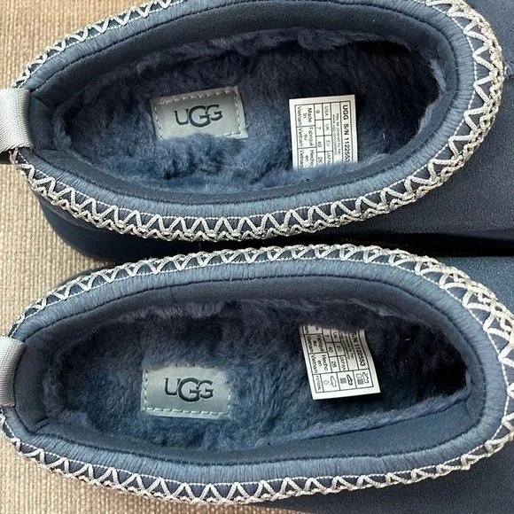 Like New! UGG TAZZ Platform Slipper Desert Blue Size 9 - Picture 6 of 8